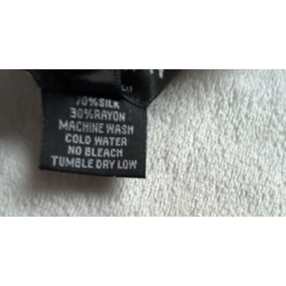 Citron Santa Monica Womens Tasteful Butterfly Art Silk Blouse Top 3X Silk Blend - Picture 4 of 9